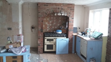 Kitchen installation in Werrington - stripping out old units